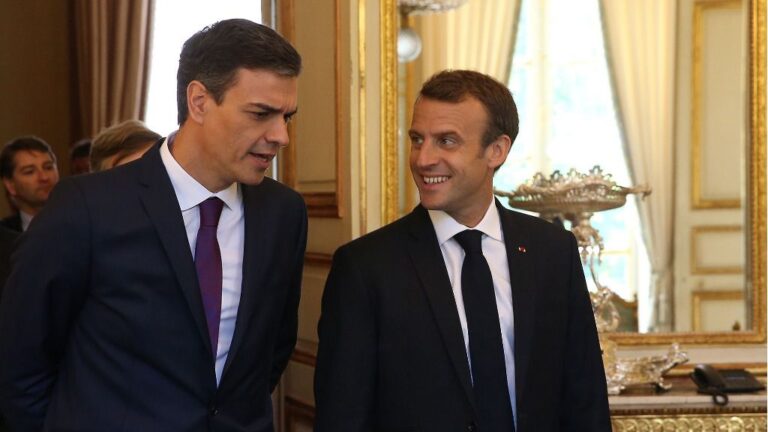 Pedro Sánchez y Emmanuel Macron