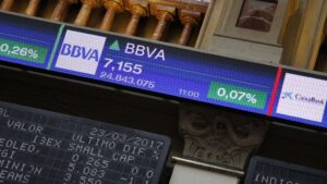 Bolsa de Madrid BBVA