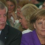 Horst Seehofer junto a Angela Merkel