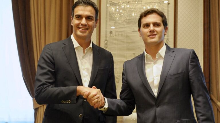 Pedro Sánchez y Albert Rivera