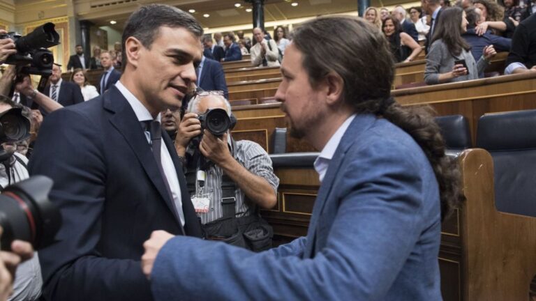 Pedro Sanchez y Pablo Iglesias