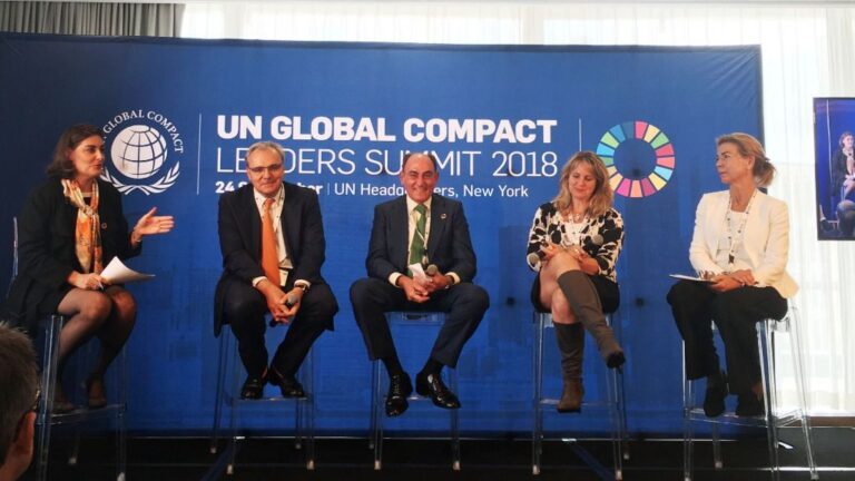 Ignacio Galán, en la Cumbre de Líderes 2018 de UN Global Compact