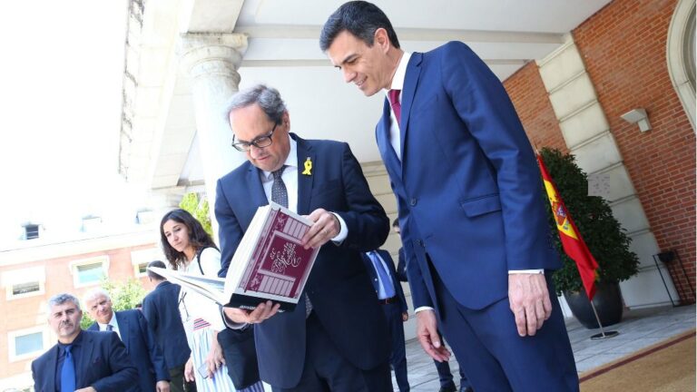 Quim Torra y Pedro Sánchez