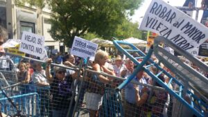 Pensionistas frente al Congreso