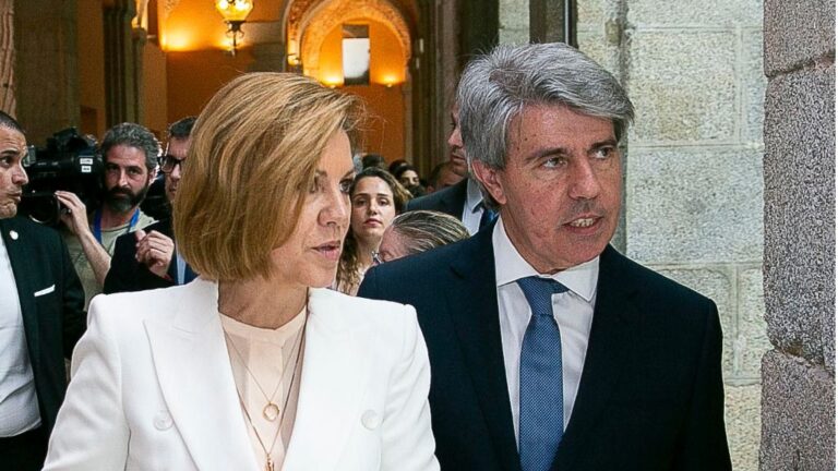 María Dolores de Cospedal y Ángel Garrido