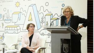 Manuela Carmena e Inés Sabanés.