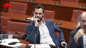 Roger Torrent, portavoz adjunto de Junts pel Sí en el Parlament