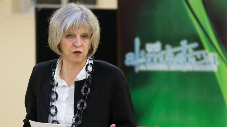 Theresa May, primera ministra del Reino Unido