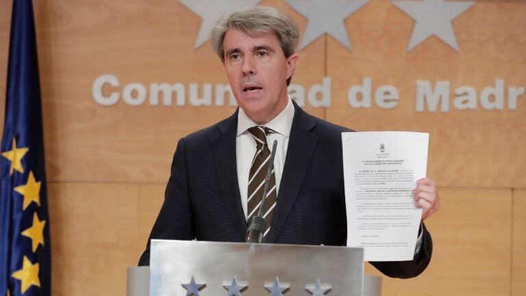 Ángel Garrido, presidente de la Comunidad de Madrid, presenta su recurso contra Madrid Central
