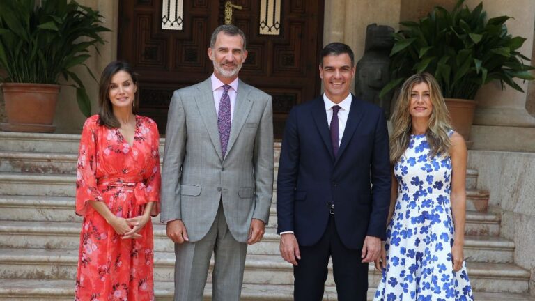 Pedro Sánchez, Begoña Gómez, Felipe VI y Letizia