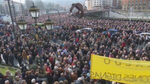 Manifestación por la subida de las pensiones