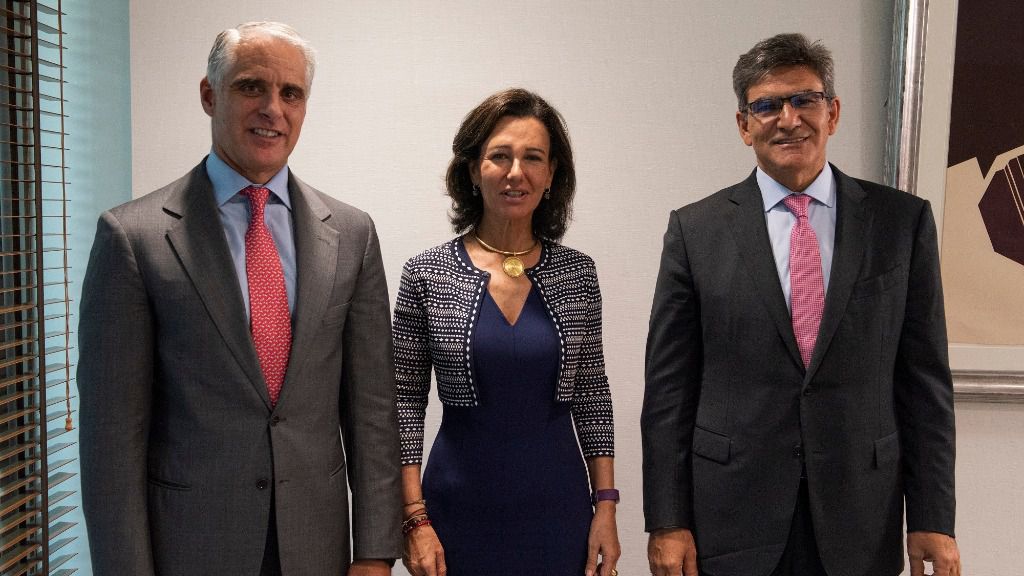 Andrea Orcel, Ana Botín, José Antonio Álvarez