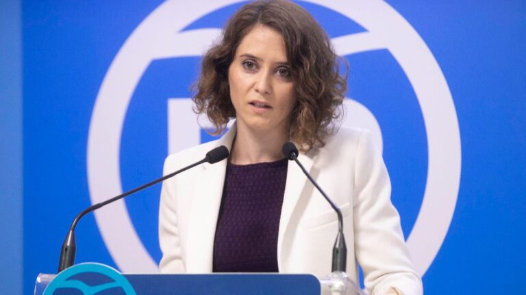 Isabel Díaz Ayuso, portavoz del PP de Madrid y candidata a la Comunidad.