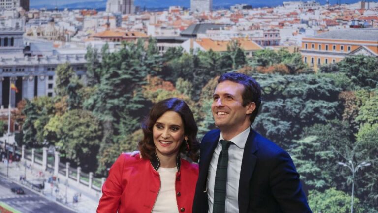 Isabel Díaz Ayuso y Pablo Casado