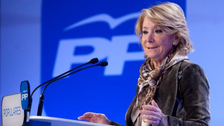 Esperanza Aguirre, expresidenta de la Comunidad de Madrid