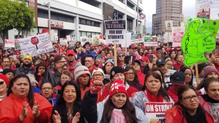 Huelga de profesores en Los Ángeles