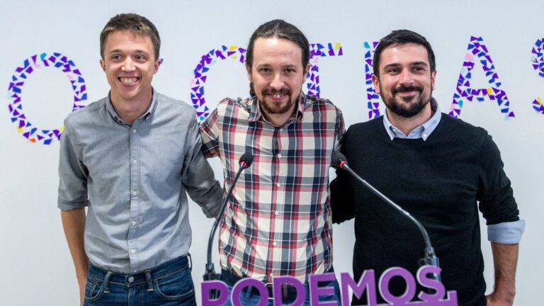 Pablo Iglesias, Íñigo Errejón y Ramón Espinar