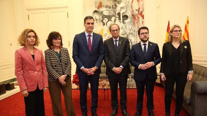 Encuentro entre el Gobierno de Pedro Sánchez y el govern de Quim Torra