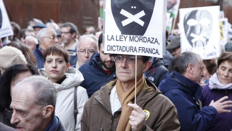 Manifestación Ley Mordaza y Pensiones