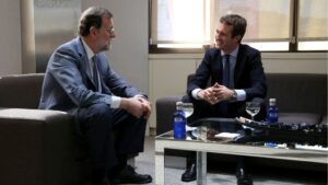 Pablo Casado y Mariano Rajoy