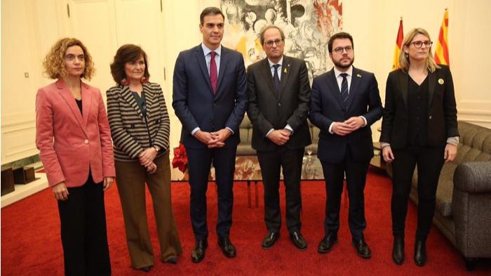 Encuentro entre el Gobierno de Pedro Sánchez y el govern de Quim Torra