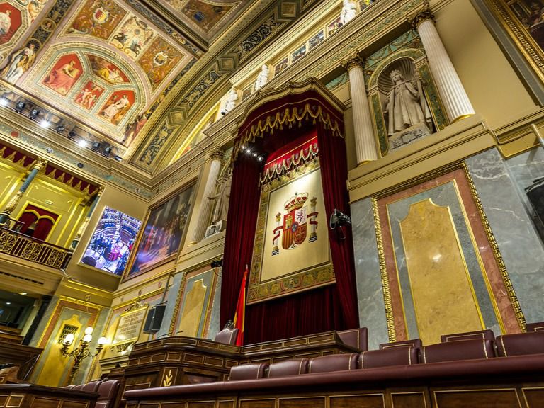 Interior del Congreso de los Diputados