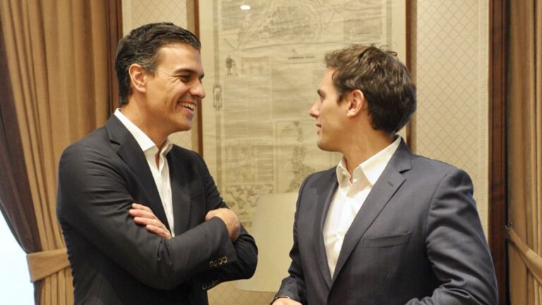 Pedro Sánchez y Albert Rivera