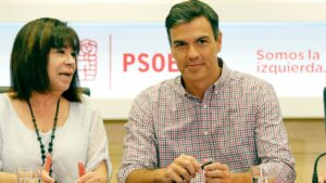 Pedro Sánchez y Cristina Narbona