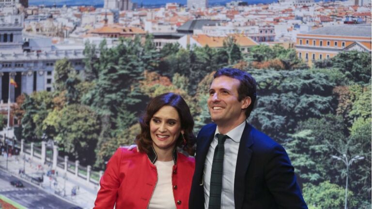 Isabel Díaz Ayuso y Pablo Casado