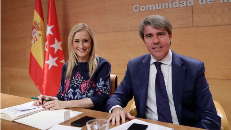 Ángel Garrido y Cristina Cifuentes.