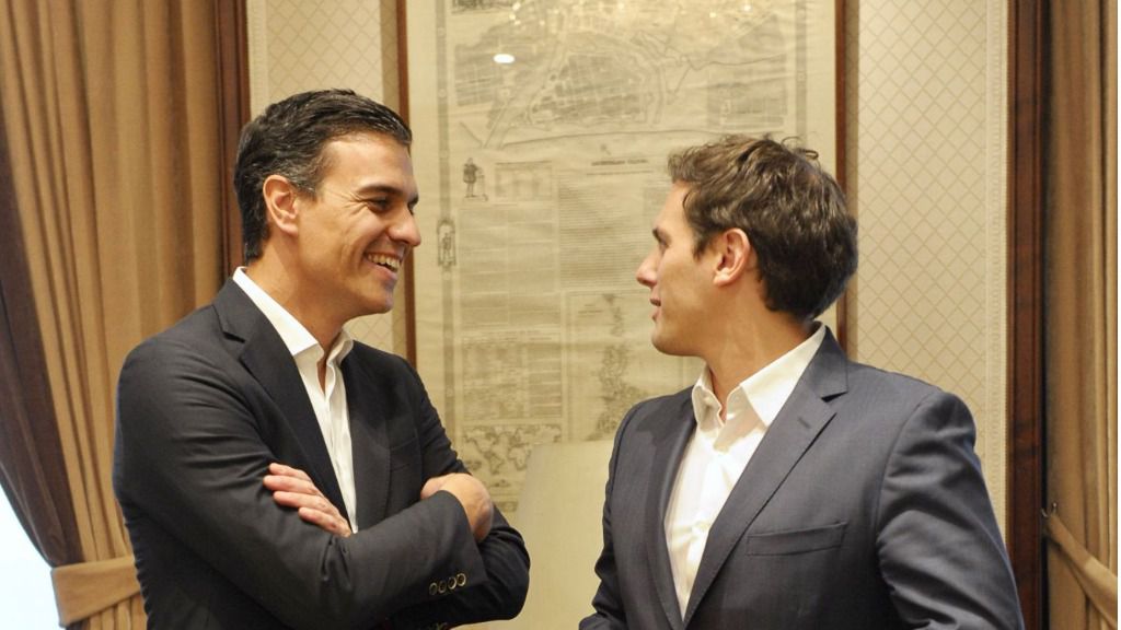 Pedro Sánchez y Albert Rivera