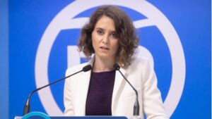 Isabel Díaz Ayuso, portavoz del PP de Madrid