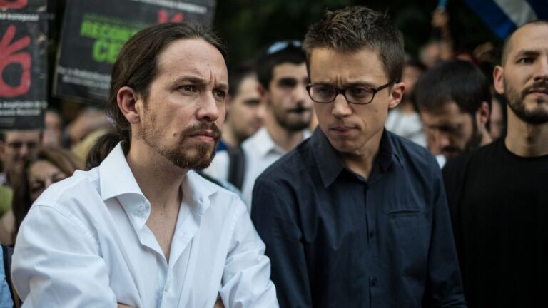 Pablo Iglesias, secretario general de Podemos e Íñigo Errejón