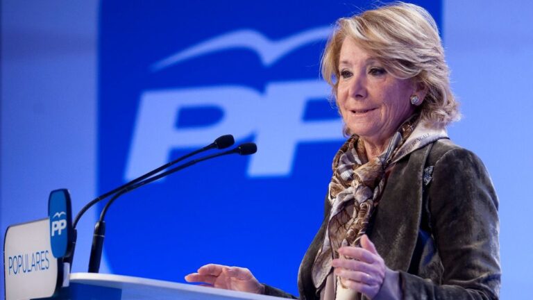 Esperanza Aguirre, expresidenta de la Comunidad de Madrid