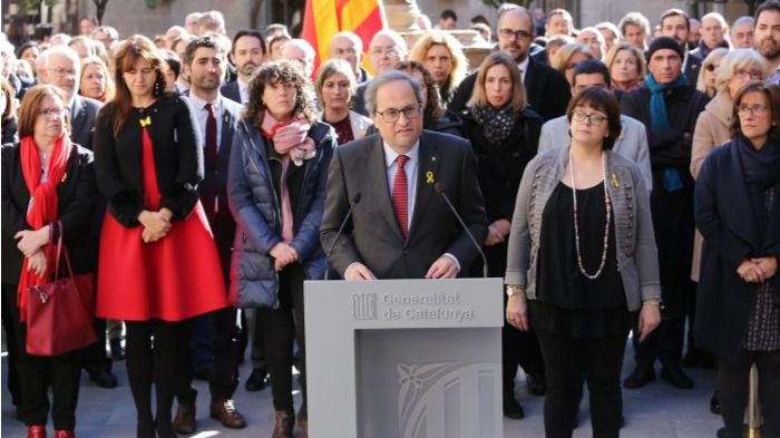 Quim Torra, presidente de la Generalitat de Cataluña