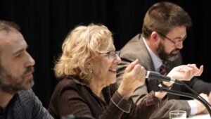 Manuela Carmena, Carlos Sáncehz Mato y Nacho Murgui.