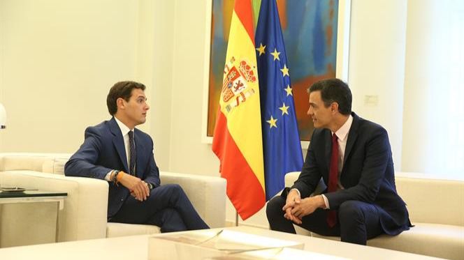 Pedro Sánchez y Albert Rivera