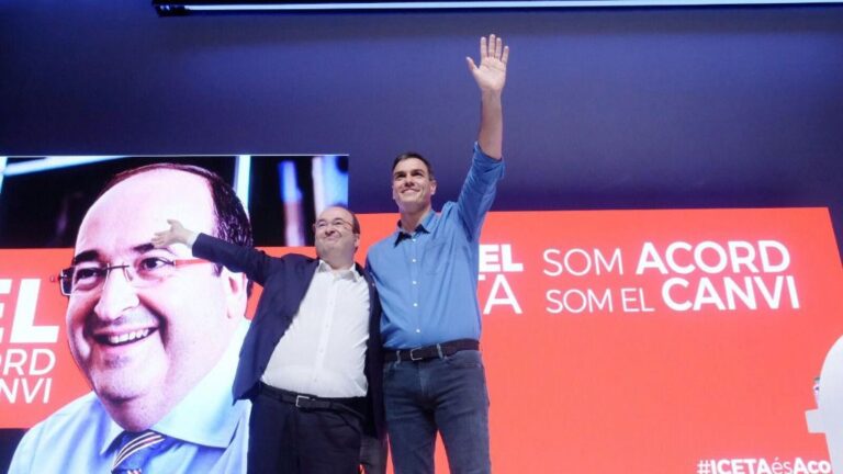 Miquel Iceta y Pedro Sánchez