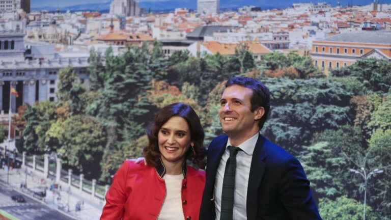 Isabel Díaz Ayuso y Pablo Casado