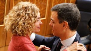 Pedro Sánchez y Meritxell Batet