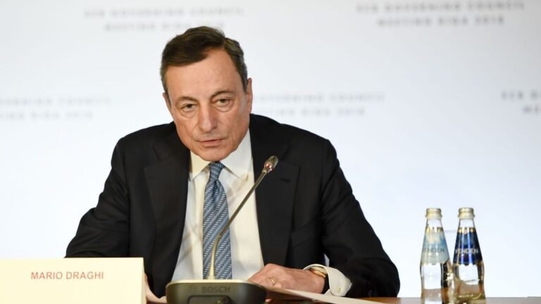 Mario Draghi, presidente del BCE