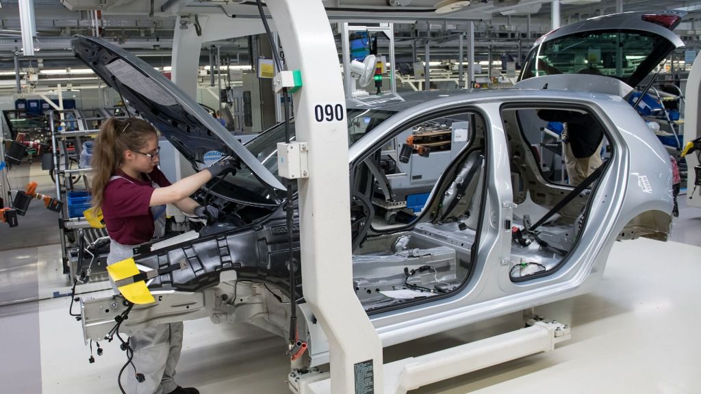 Volkswagen cadena montaje coches eléctricos