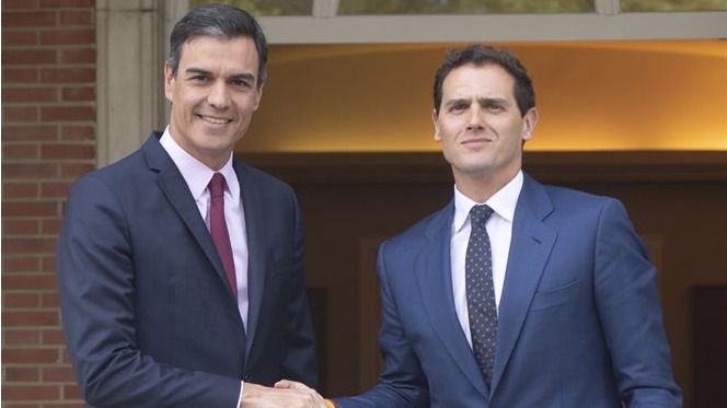 Pedro Sánchez y Albert Rivera