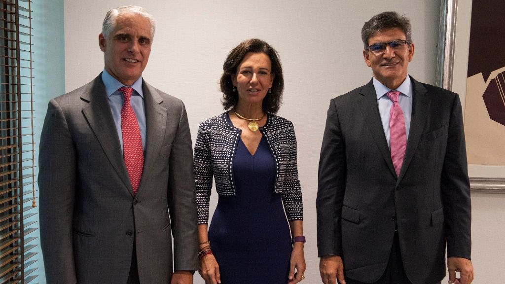 Andrea Orcel, Ana Botín, José Antonio Álvarez