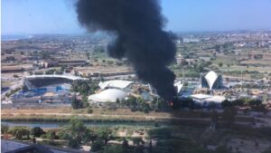 Incendio en el Oceanogràfic de Valencia