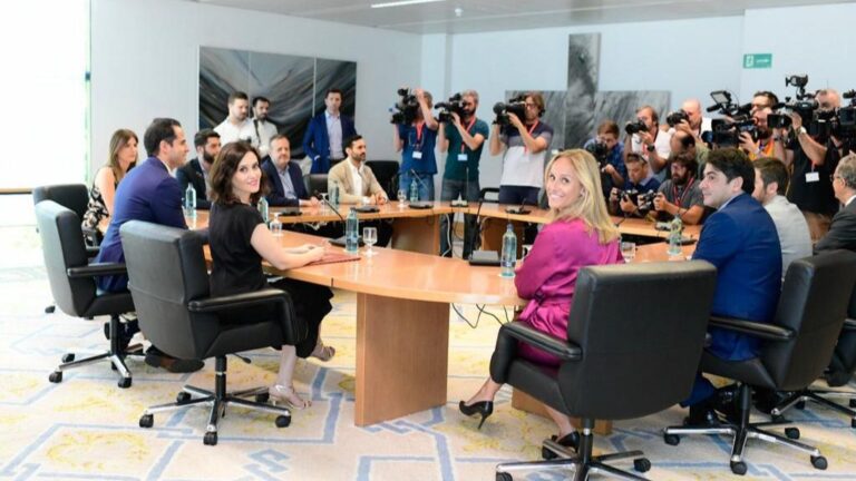 Reunión PP y Ciudadanos con Ignacio Aguado e Isabel Díaz Ayuso