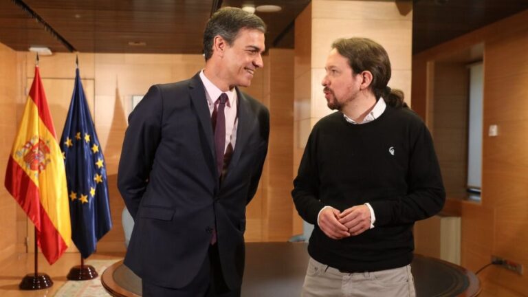 Pedro Sánchez y Pablo Iglesias