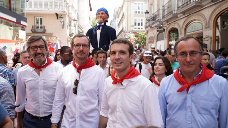 Pablo Casado, Javier Maroto y Alfonso Alonso.