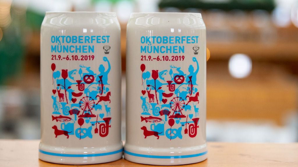 Jarra oficial de la Oktoberfest o Fiesta de la Cerveza de Múnich 2019