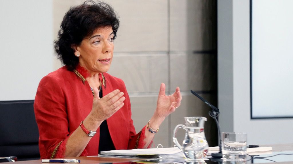 Isabel Celaá, ministra de Educación y portavoz del Gobierno